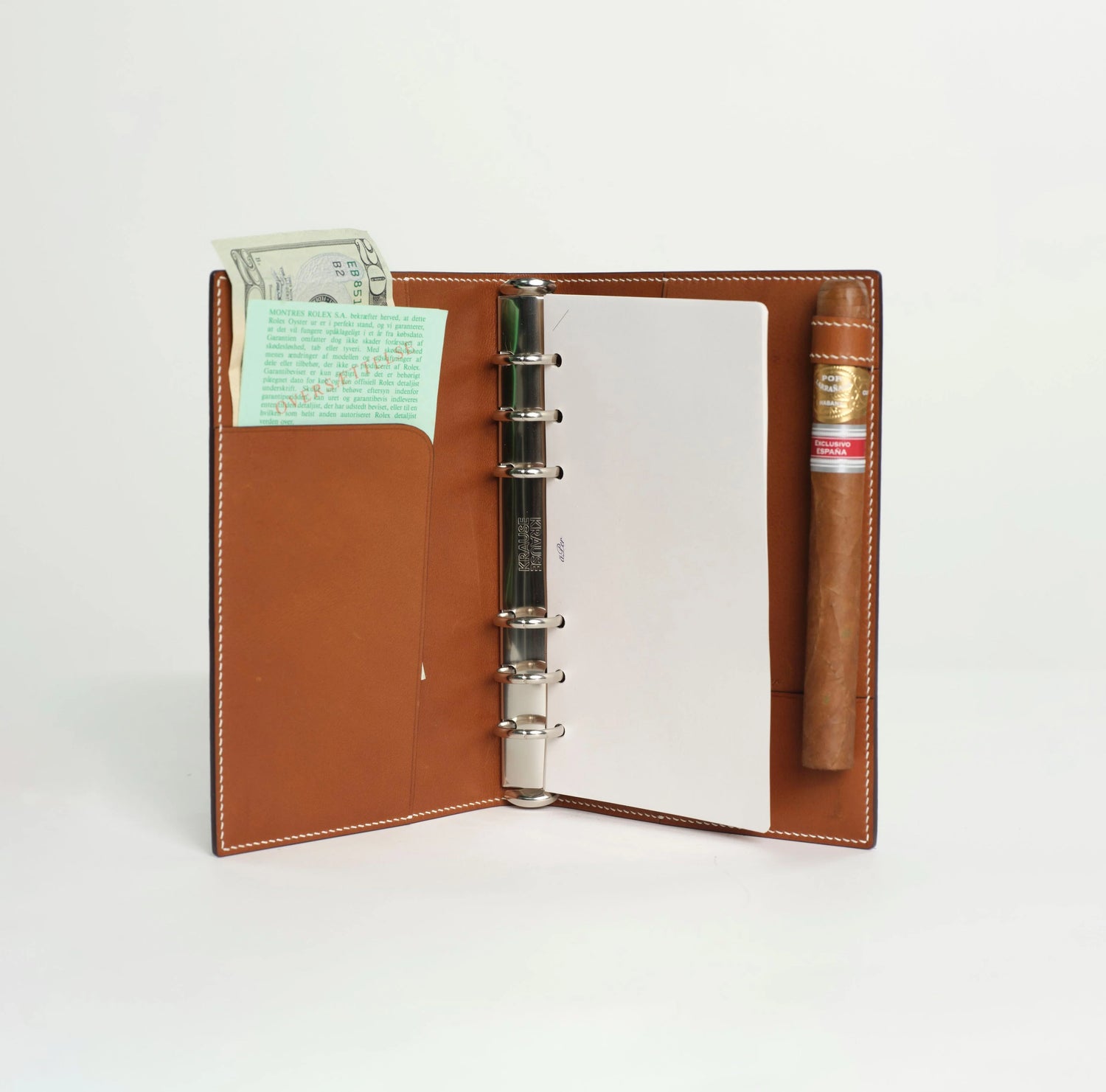 Bible Size Leather Binder